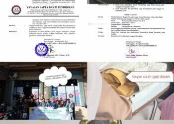 Miris Dunia Pendidikan Balangan : YSBP Diduga Bungkam Kebenaran, Dosen Tetap M. Rais Arifin, Di PHK Tampa pesangon, Dana HIBAH 1000 Sarjana APBD Diduga Tak pernah di AUDIT Sejak 2024, Masyarakat Tuntut Audit Akuntabel Publik Independen